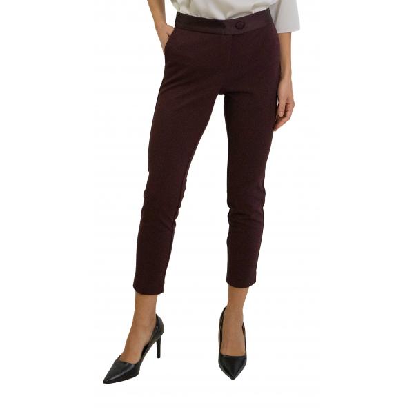 Pantaloni sartoriali linea affusolata con dettagli Imperial